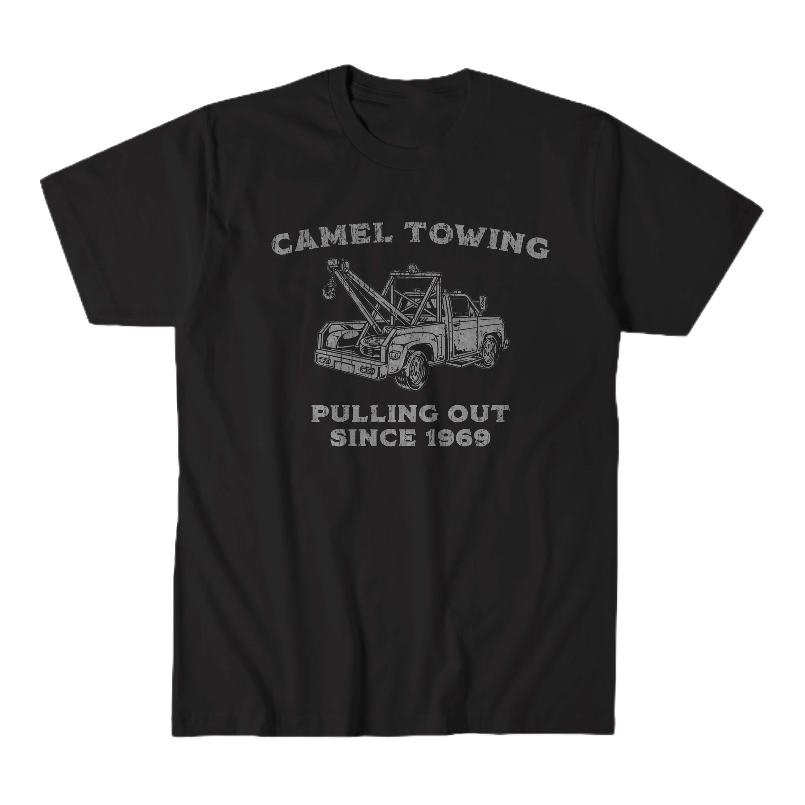 camel towing inappropriate t-shirt